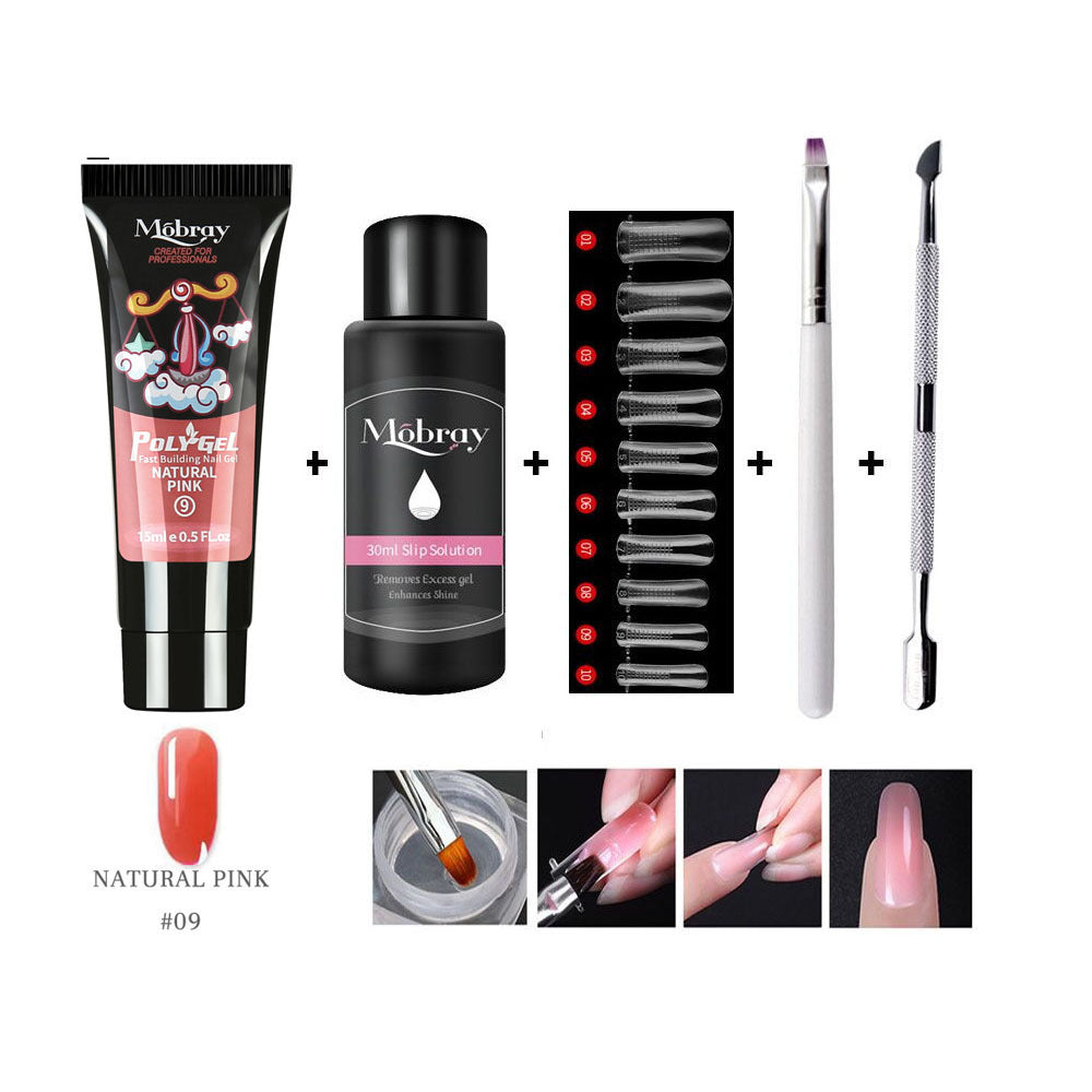 UV LED Gel nail extension set