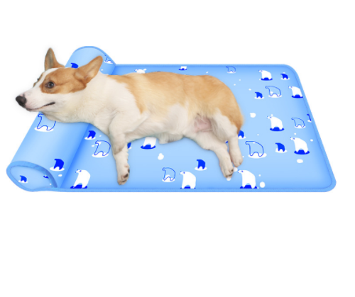 Summer Cooling Pet Mat with Pillow for Dog & Cat