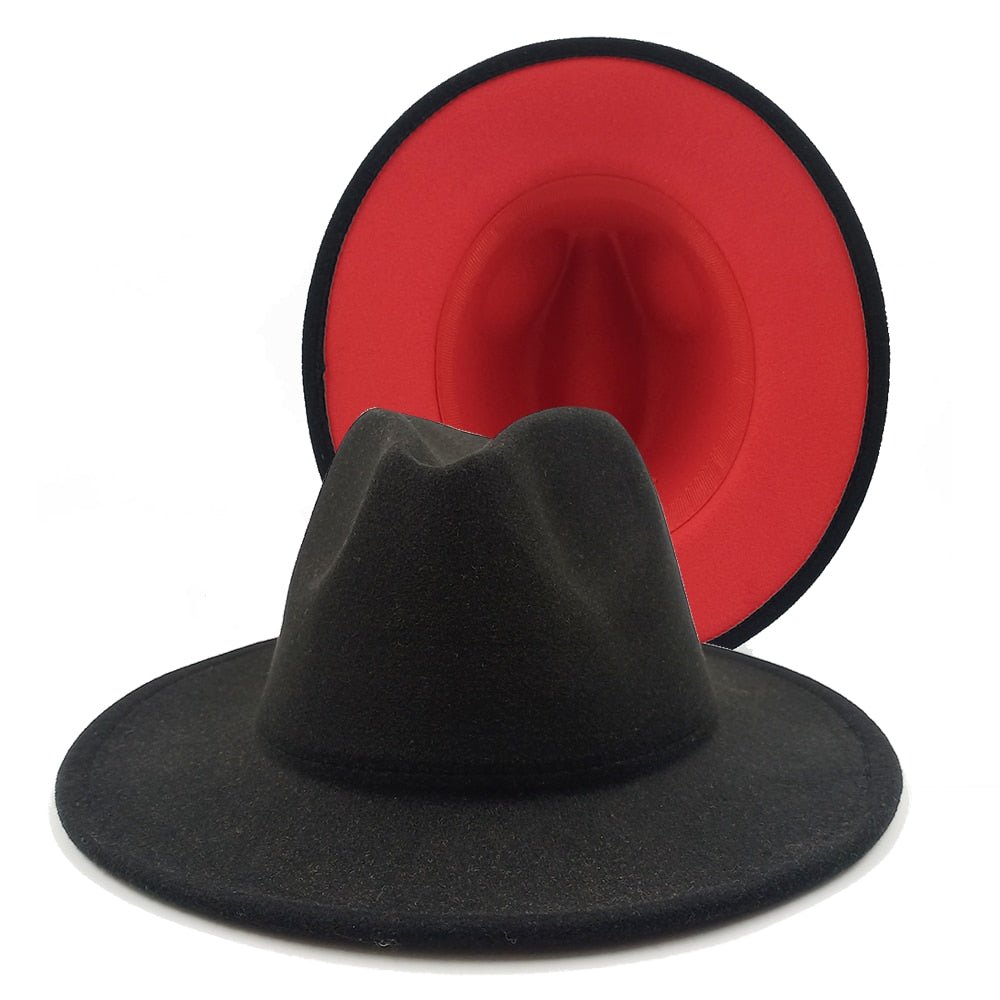 Two toned unisex fedora Hat