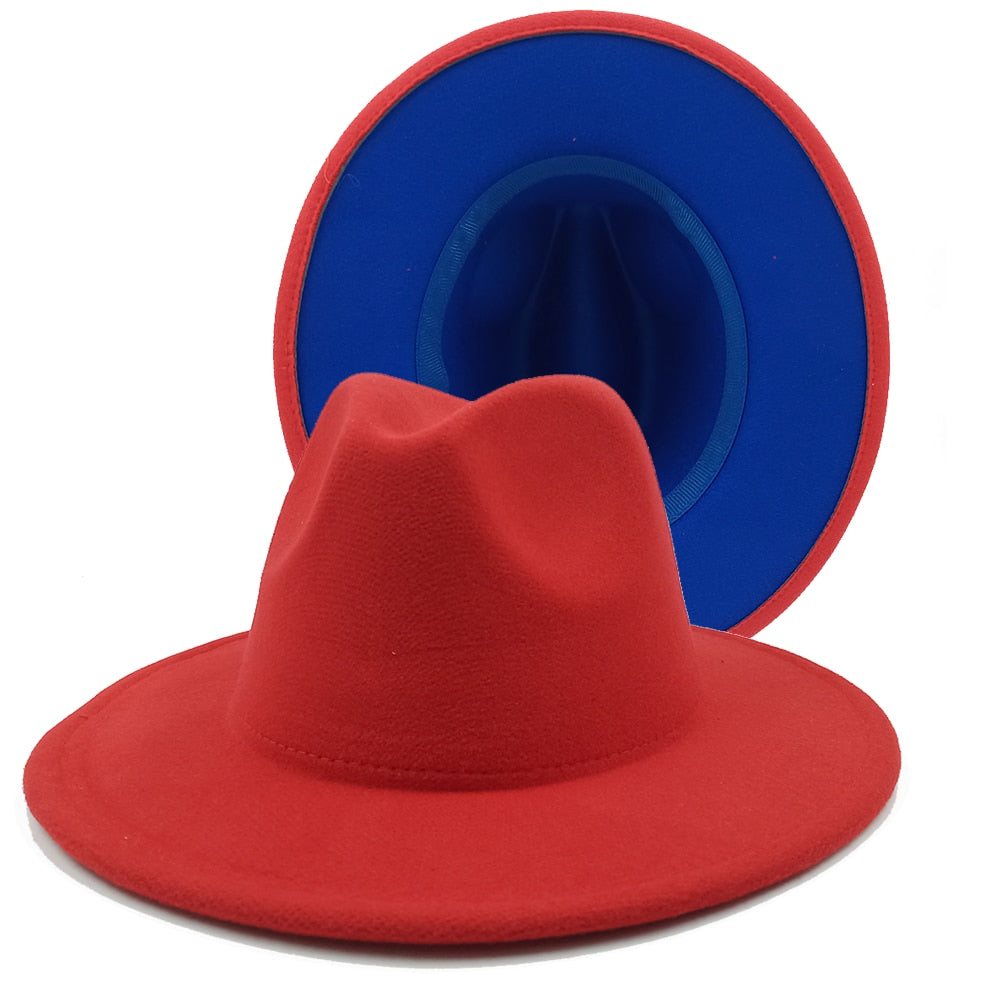 Two toned unisex fedora Hat