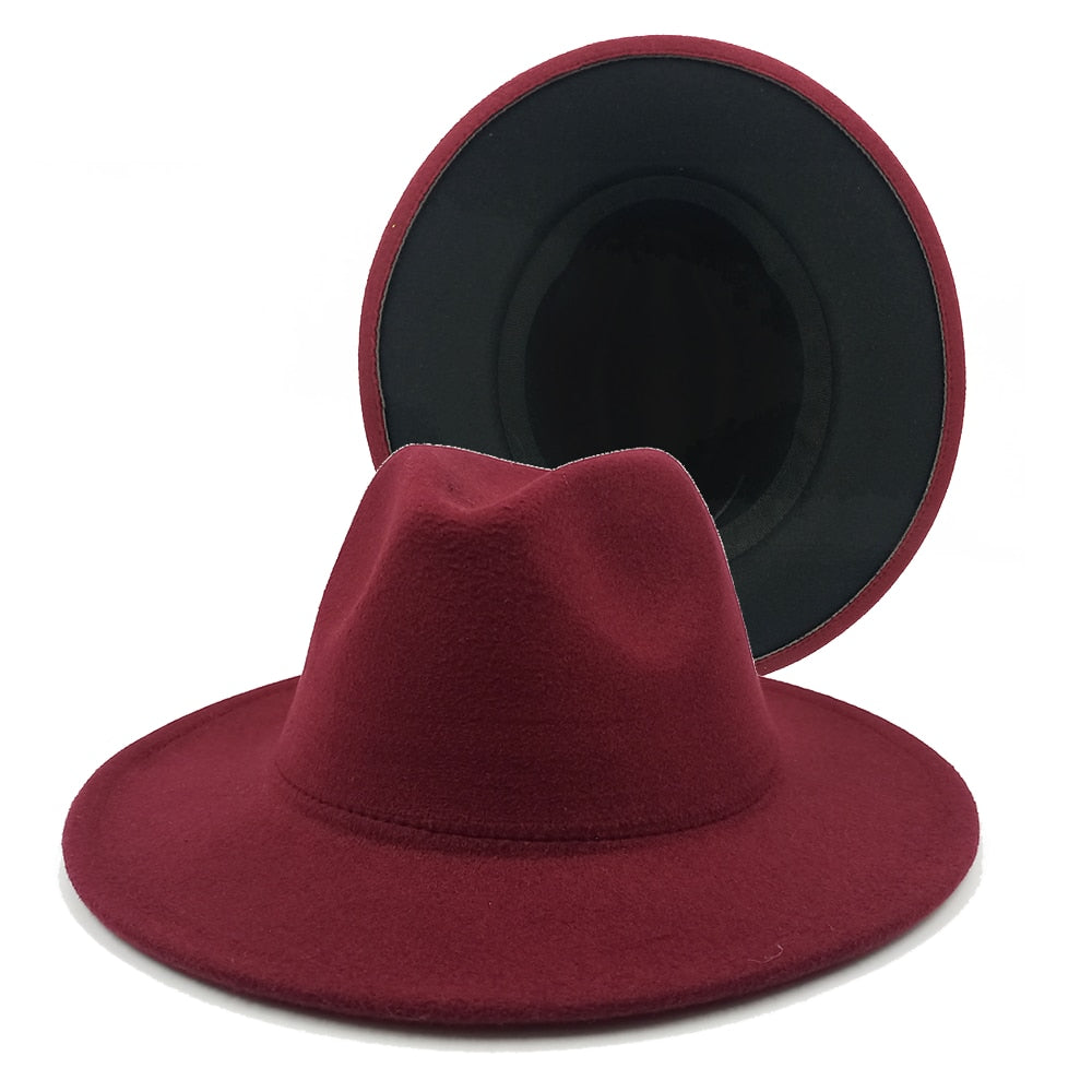 Two toned unisex fedora Hat