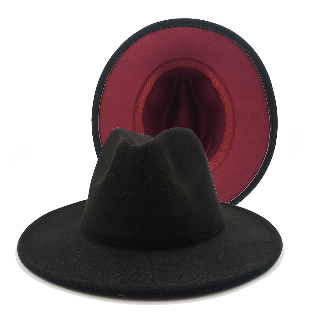 Two toned unisex fedora Hat