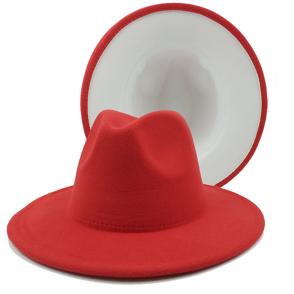 Two toned unisex fedora Hat