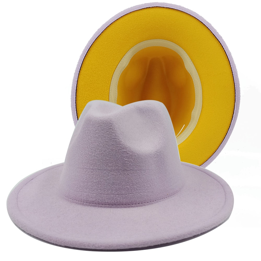 Two toned unisex fedora Hat