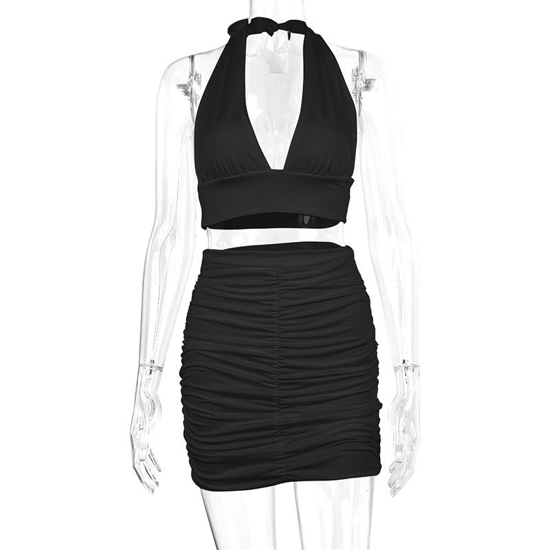2 piece Halter and skirt