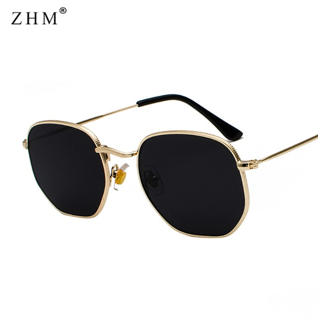 Square Metal Frame Sunglasses