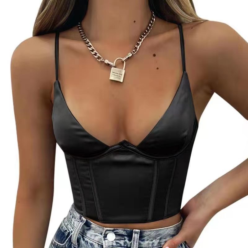 Neck Floral Tanks Camis Sexy Bustier Summer Tube Crop Tops Festival Outfit