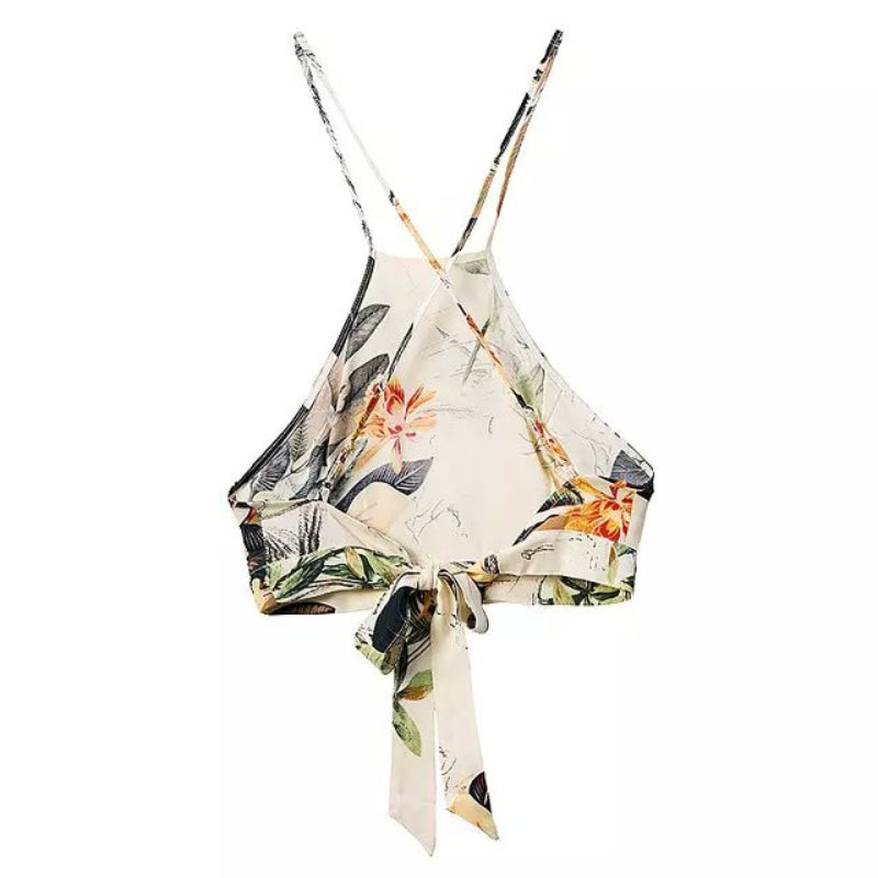 Summer women's printed dress suit