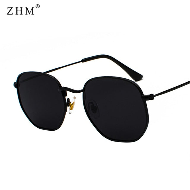 Square Metal Frame Sunglasses