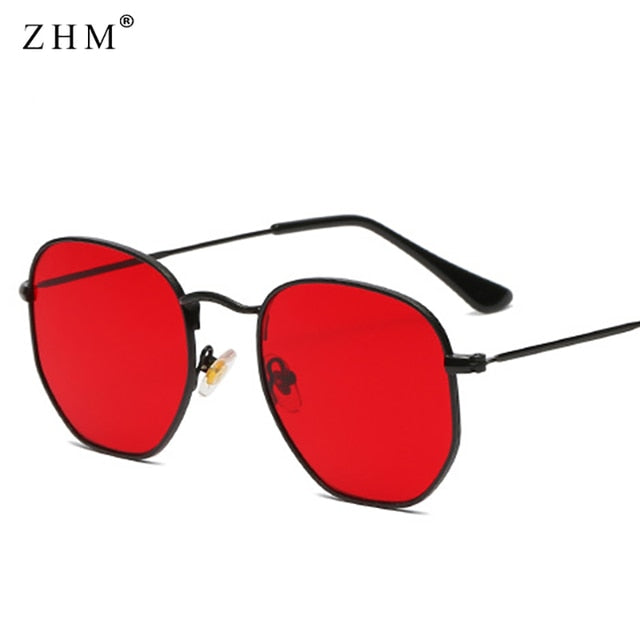 Square Metal Frame Sunglasses
