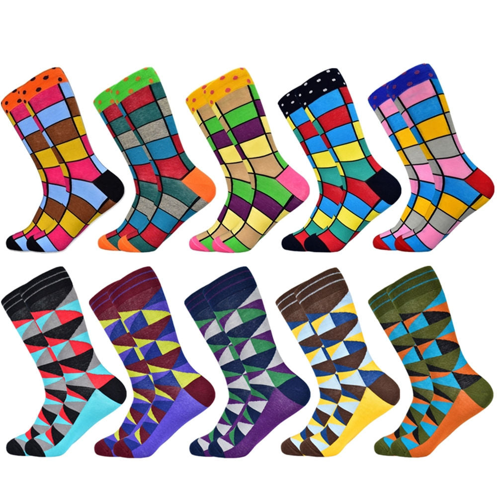 Geometric Lattice Men's Socks