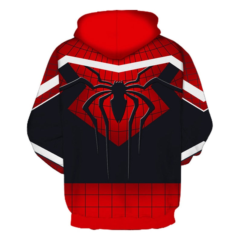 3D Printed Spider Graphic Hoodie