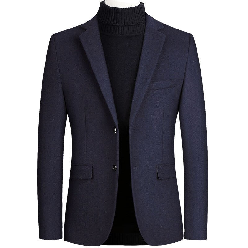 Men's Woolen Formal Wedding Tuxedo Suit Jacket
