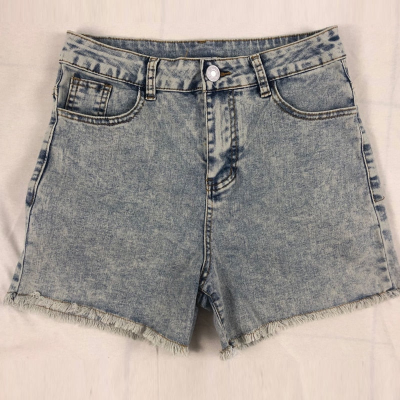 High Waist Denim Shorts