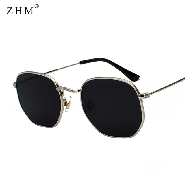 Square Metal Frame Sunglasses