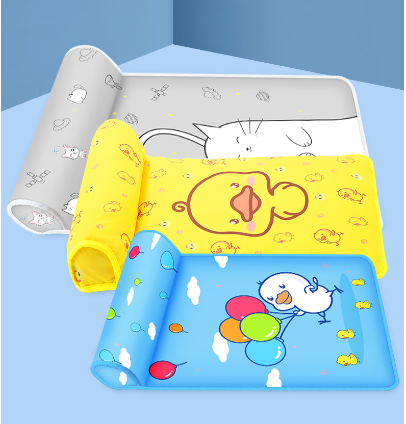 Summer Cooling Pet Mat with Pillow for Dog & Cat