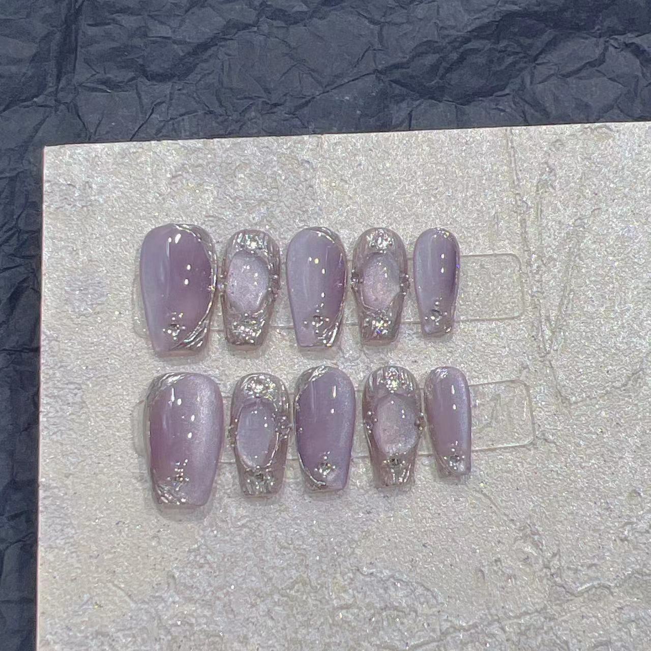 Monochrome Press On Nail Extensions
