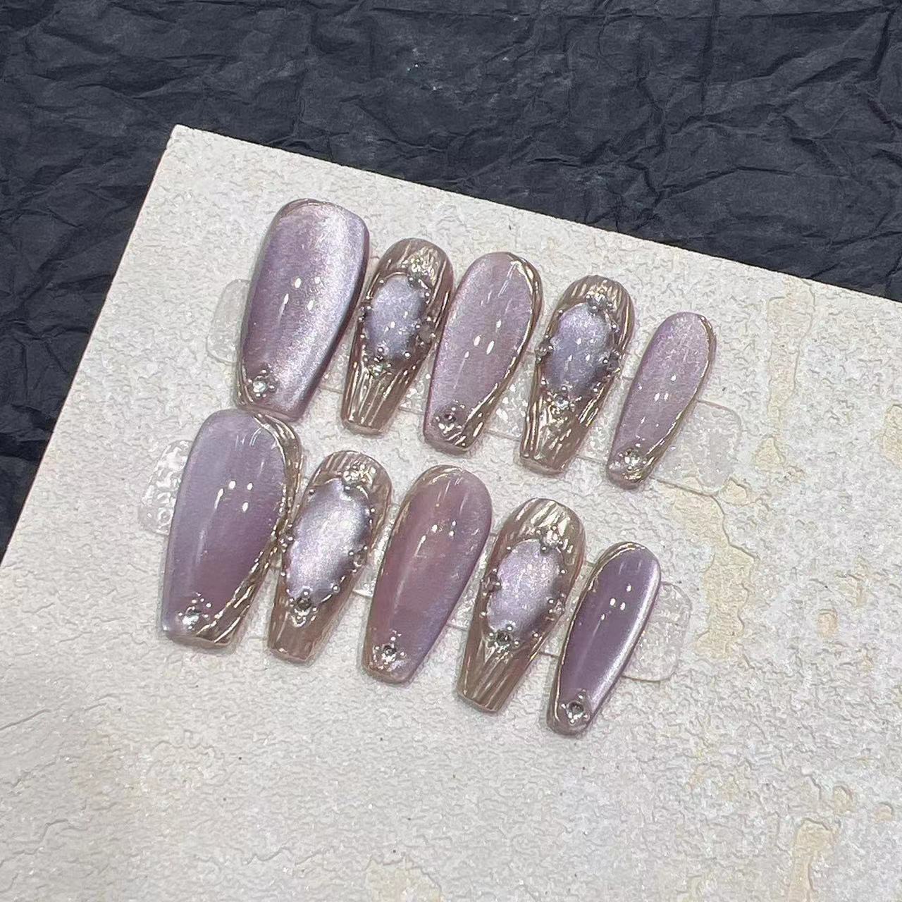 Monochrome Press On Nail Extensions