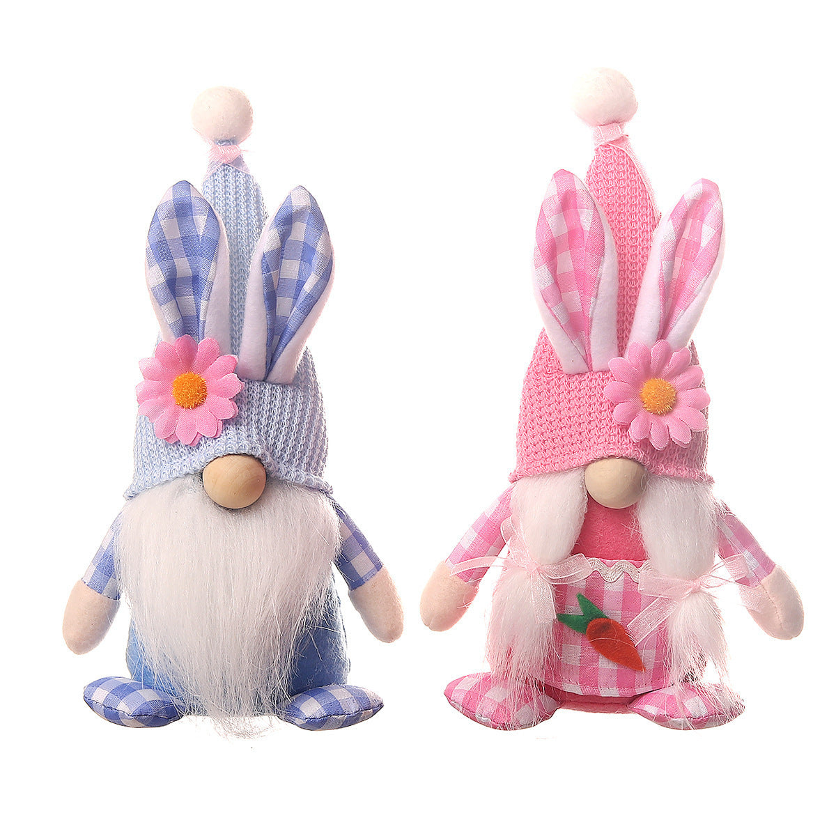 Knitted Easter bunny gnome