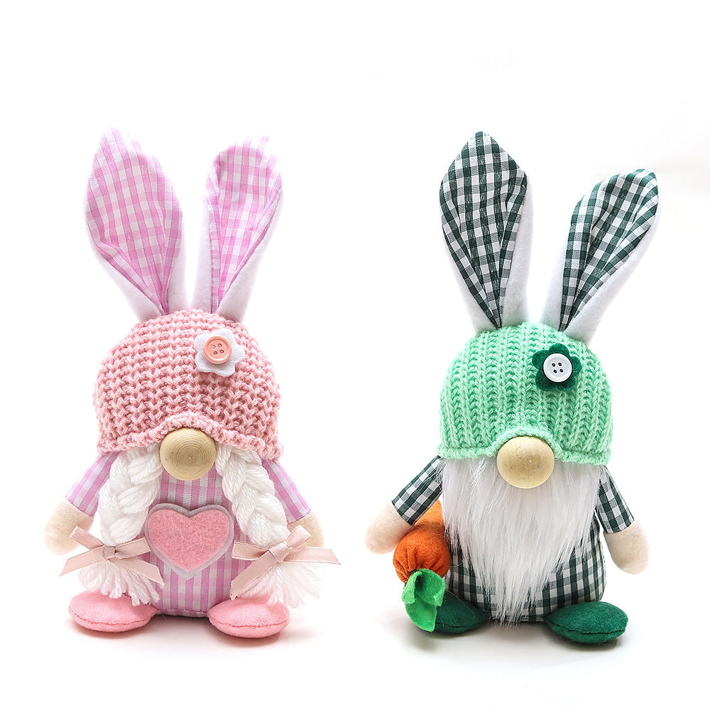 New Fashion Easter Spring Bunny Gnome Ornament