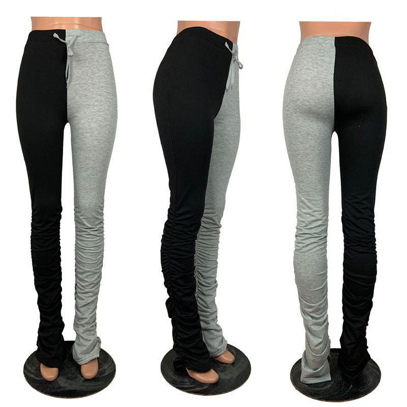 Fall Colorblock lace women's pants
