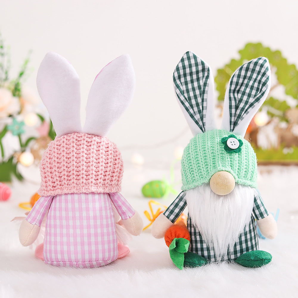 New Fashion Easter Spring Bunny Gnome Ornament