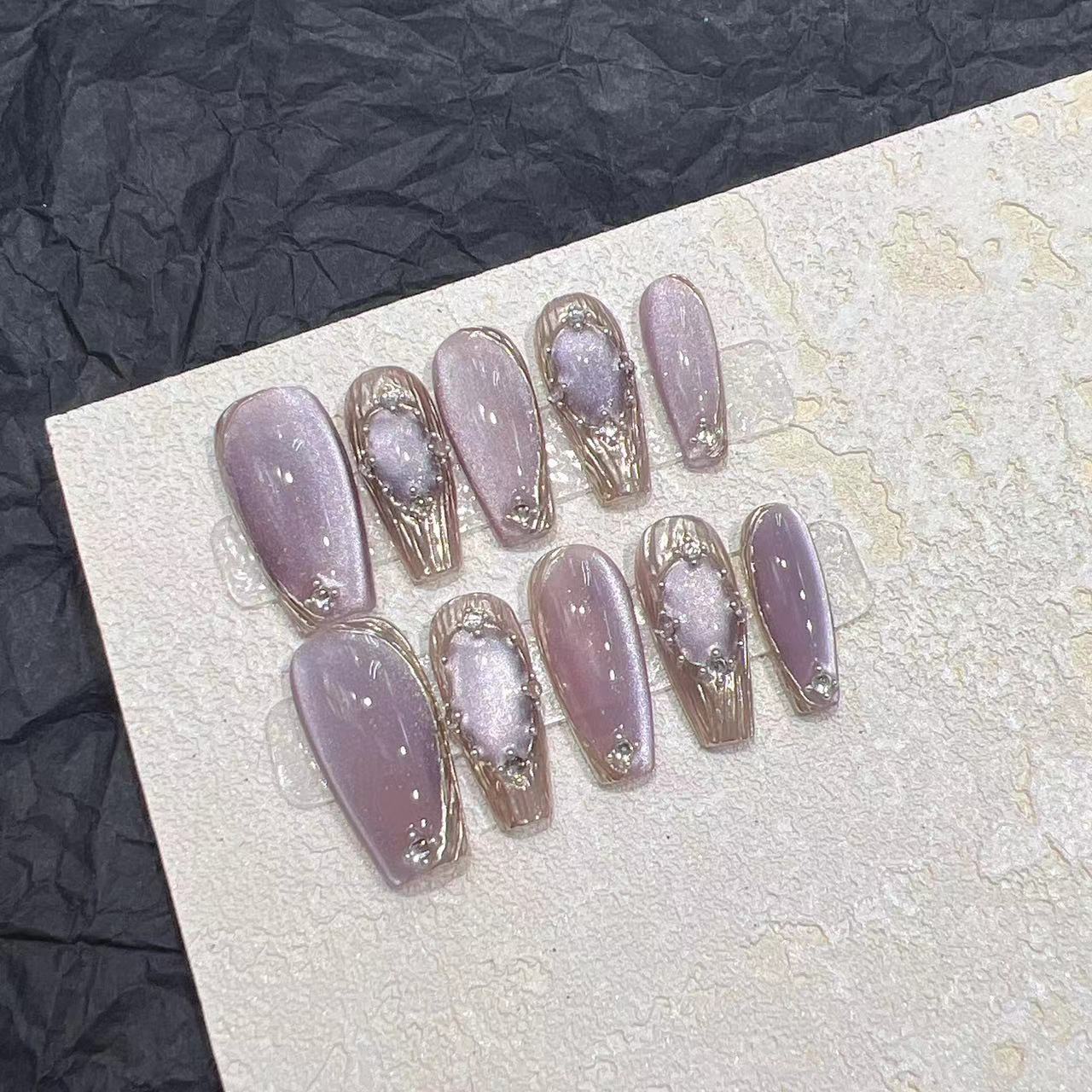 Monochrome Press On Nail Extensions