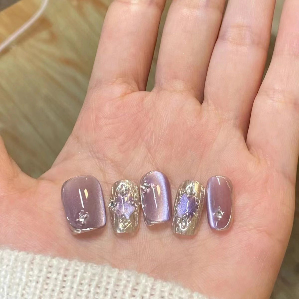 Monochrome Press On Nail Extensions