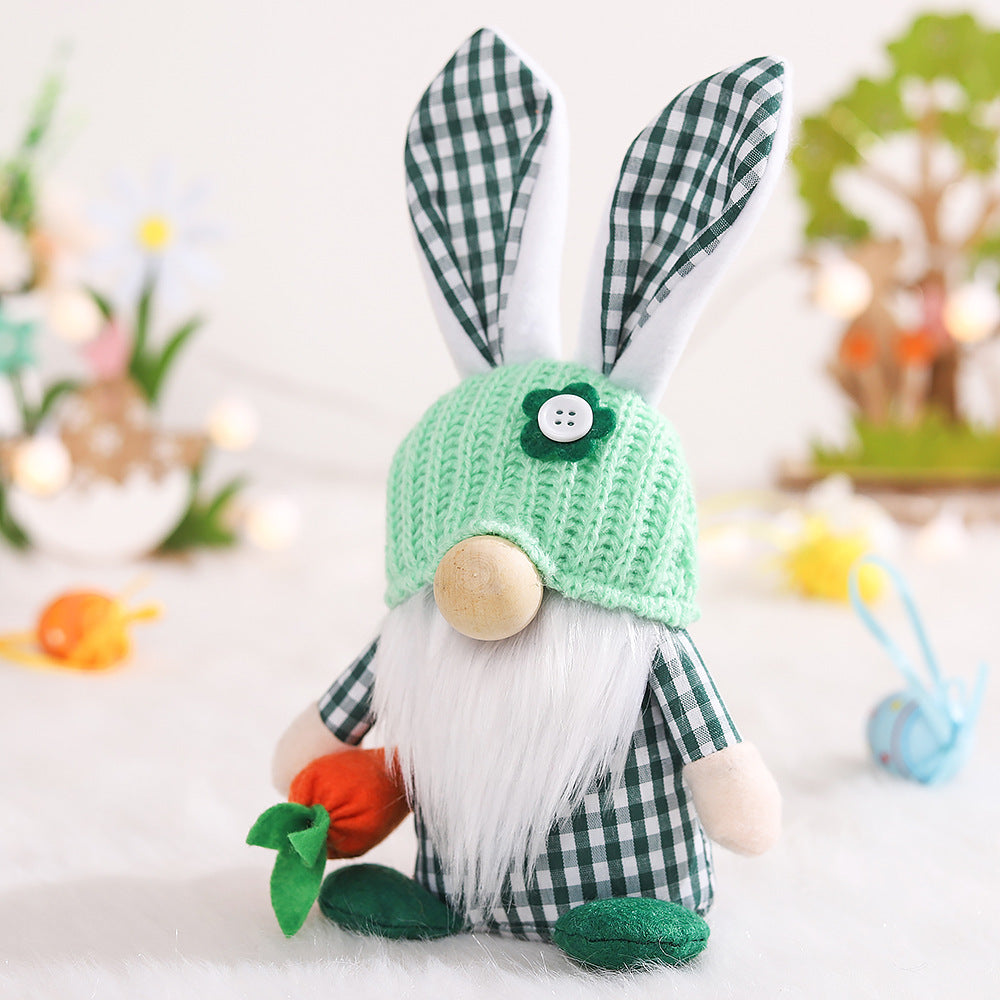 New Fashion Easter Spring Bunny Gnome Ornament