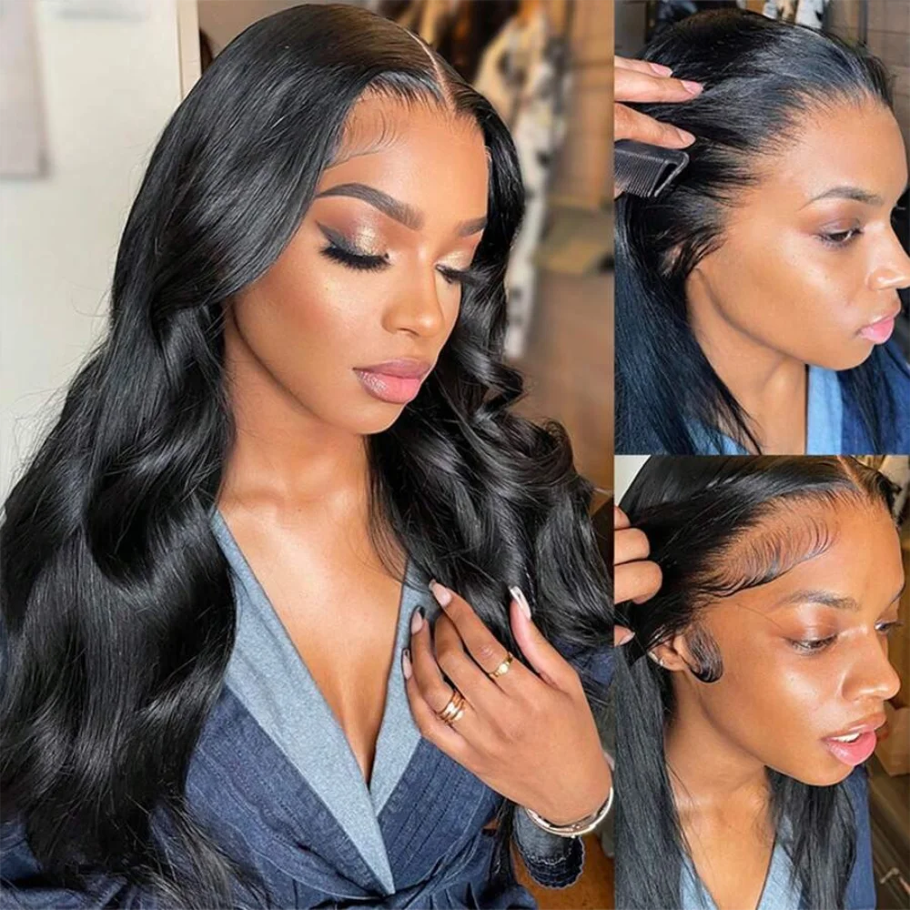 30 Inch Wear And Go Glueless Wigs Human Hair  Pre Cut Lace Front Wigs Human Hair 4x4 Body Wave Human Hair Wig For Women  Wigs