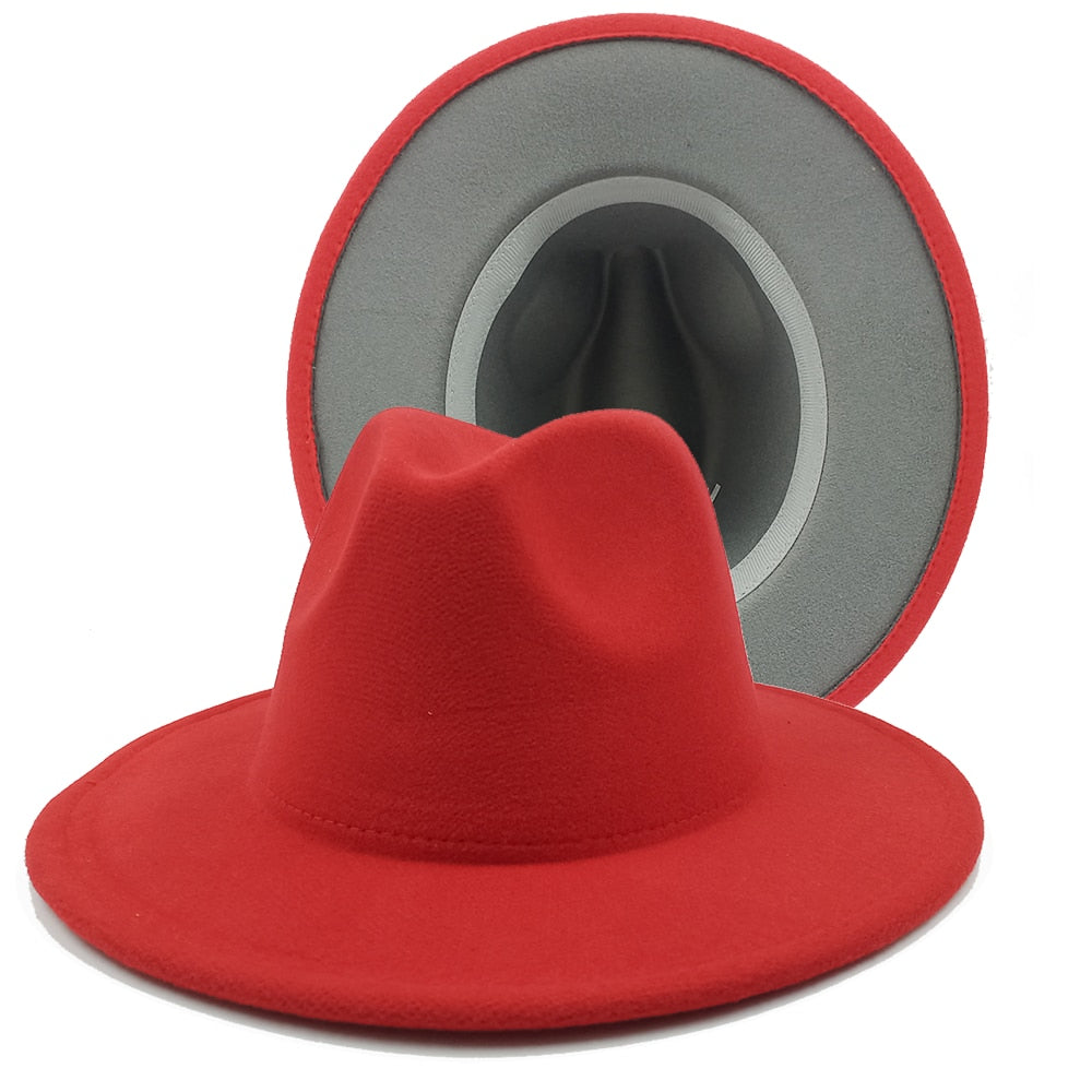 Two toned unisex fedora Hat