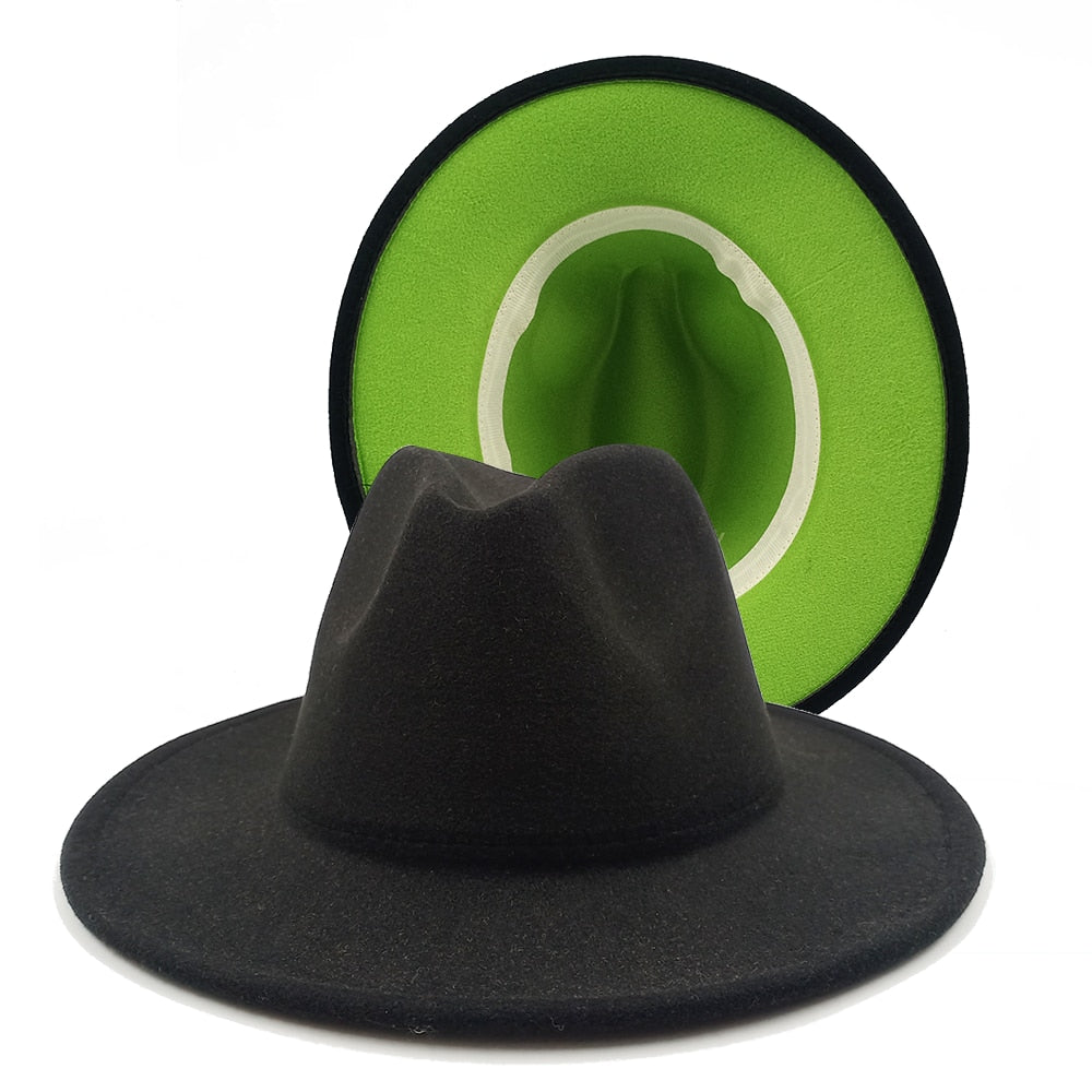 Two toned unisex fedora Hat