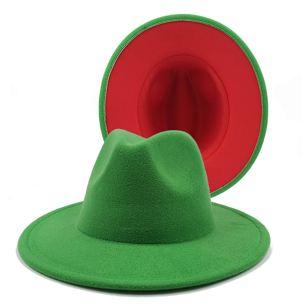 Two toned unisex fedora Hat
