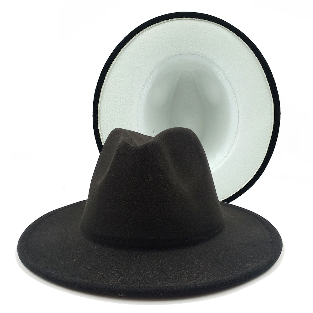 Two toned unisex fedora Hat