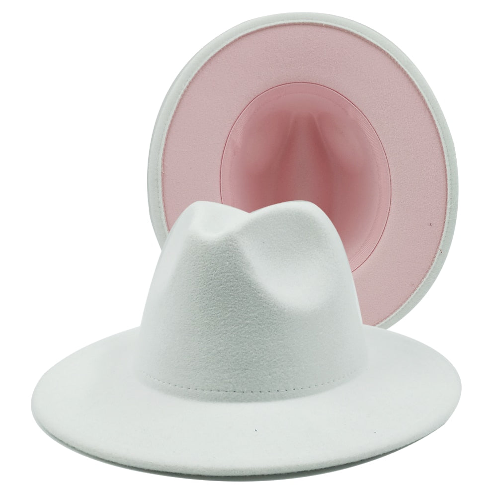Two toned unisex fedora Hat