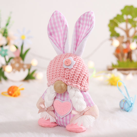 New Fashion Easter Spring Bunny Gnome Ornament