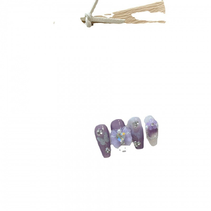 Handmade Press On nails W/3D Art