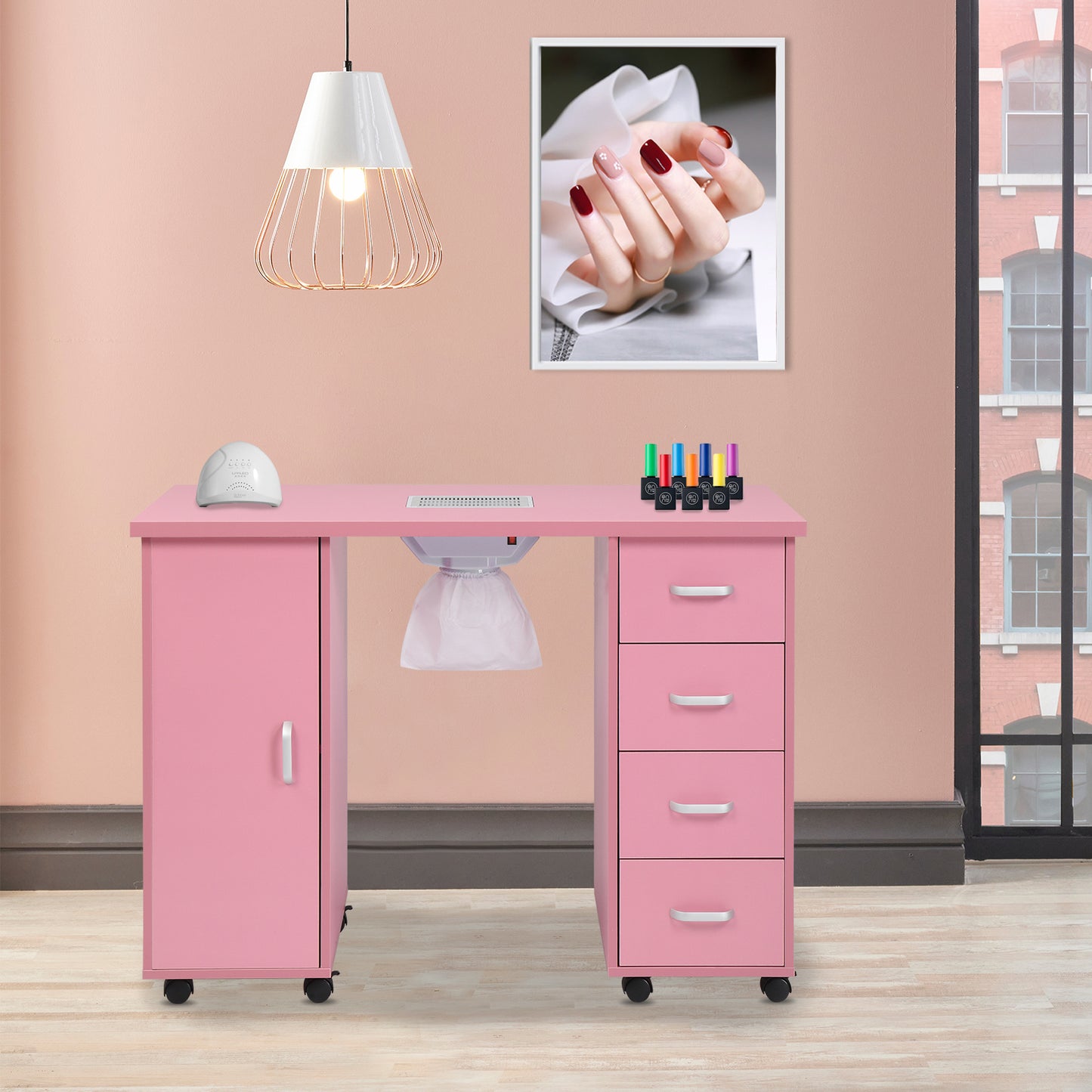 Nail Art Table with fan