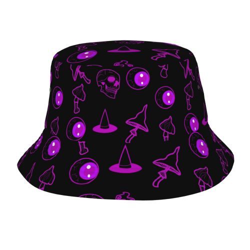 Bucket Hat Psychedelic Magic Mushrooms Fisherman Reflect