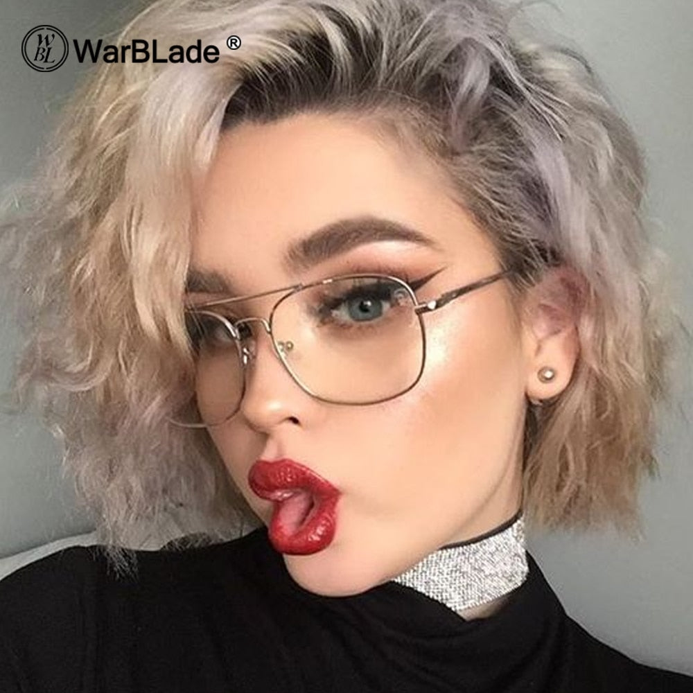 Retro Gold Metal Frame Eyeglasses