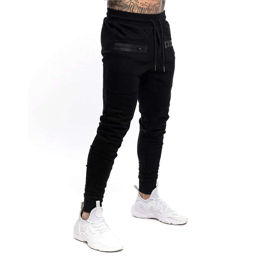 New Mens Jogger Zip pocket Sweatpants