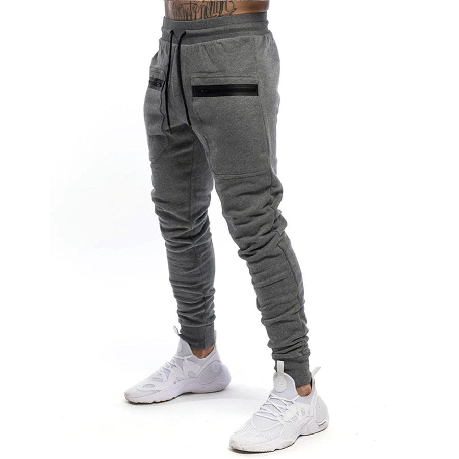 New Mens Jogger Zip pocket Sweatpants