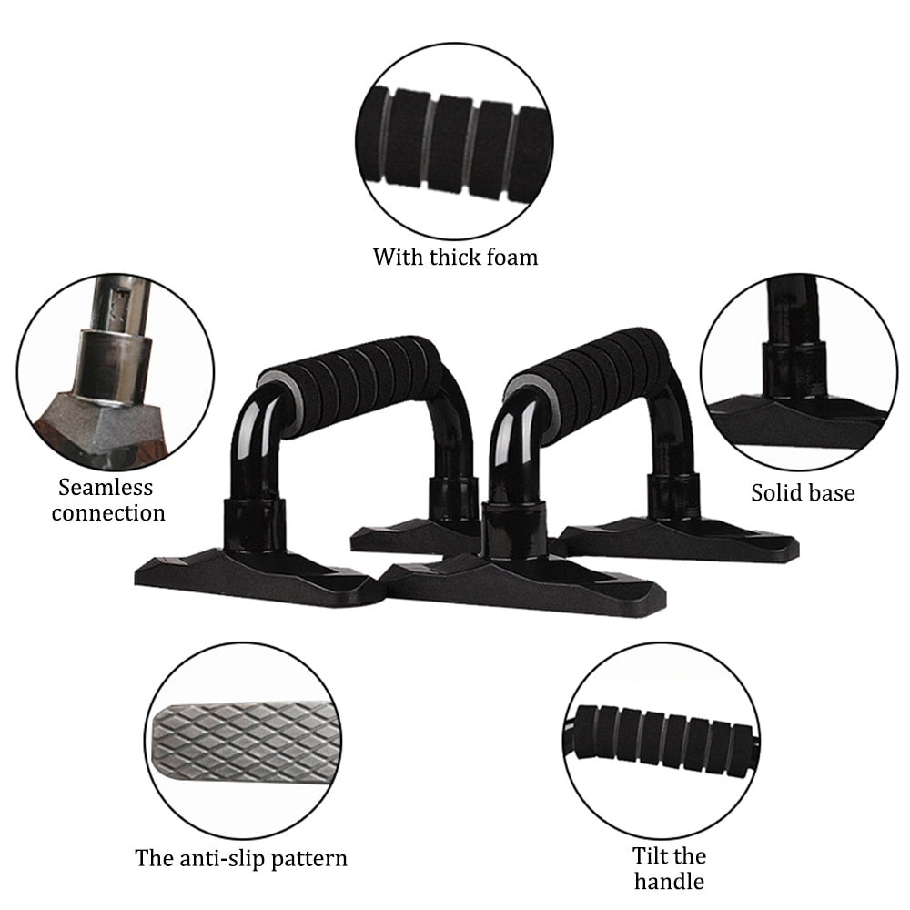 Ab Roller Trainer with Push UP Bar Jump Rope