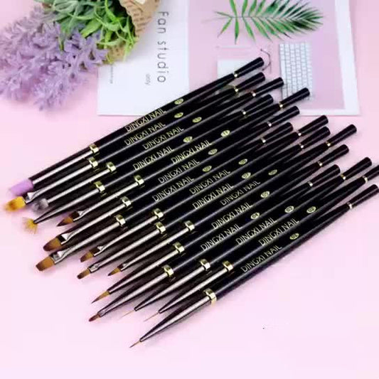 Nail Brush Set Universal Pen