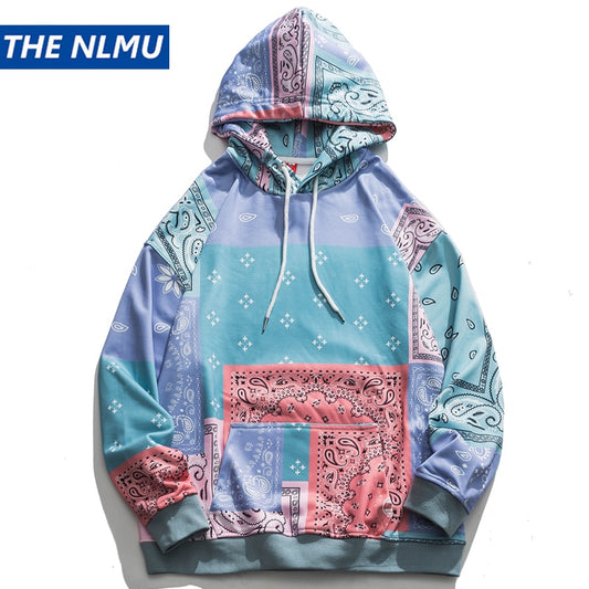 Bandana Patchwork Hoodies