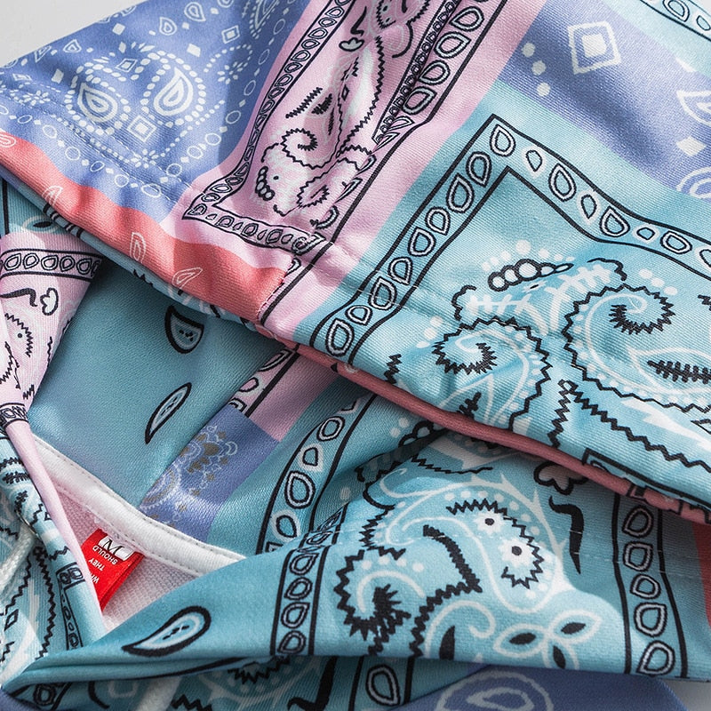 Bandana Patchwork Hoodies