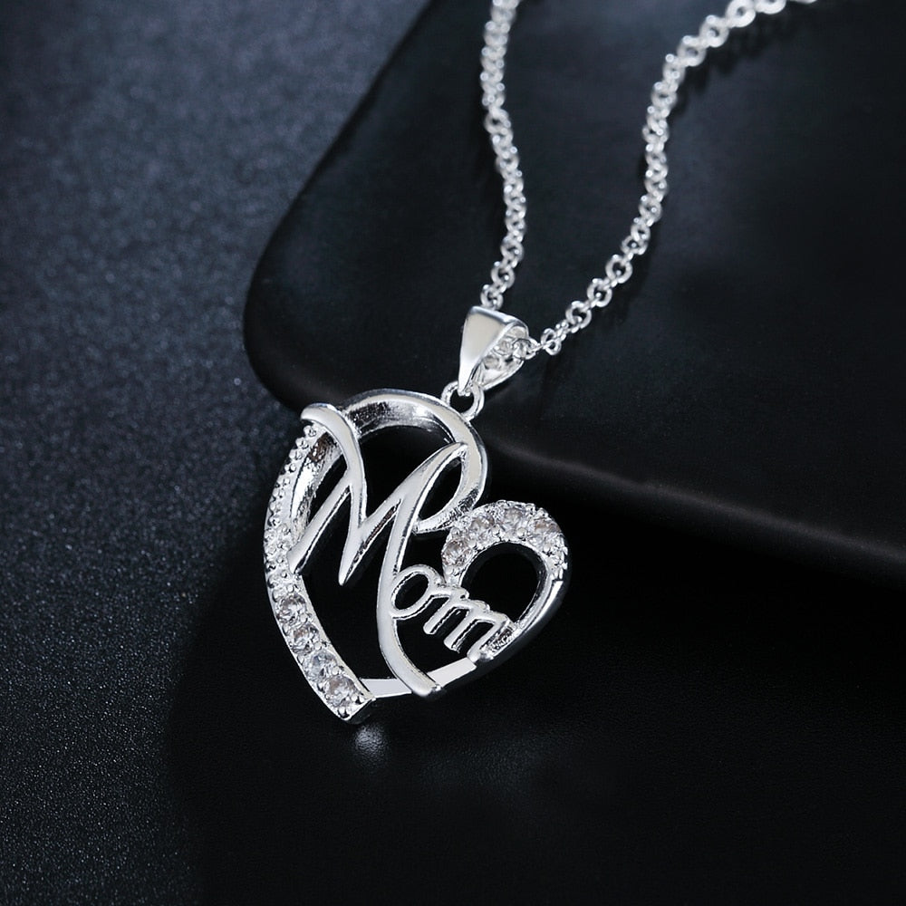 Sterling Silver Mom Pendant