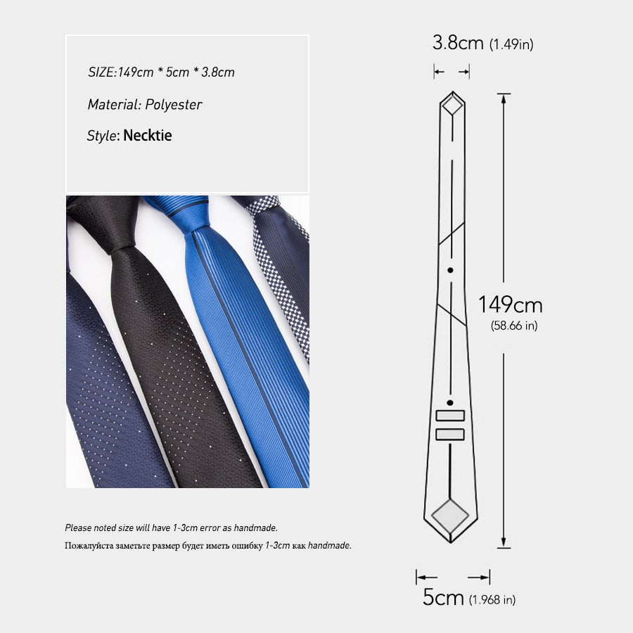 Slim Necktie Stripes