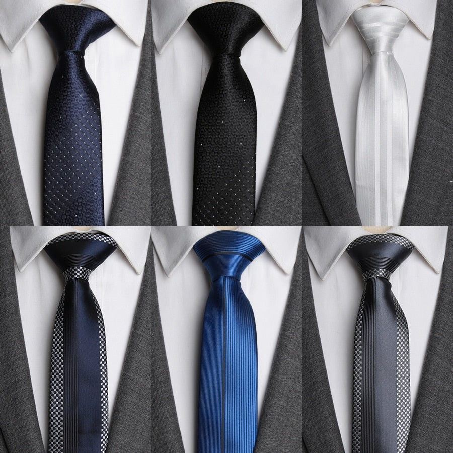 Slim Necktie Stripes