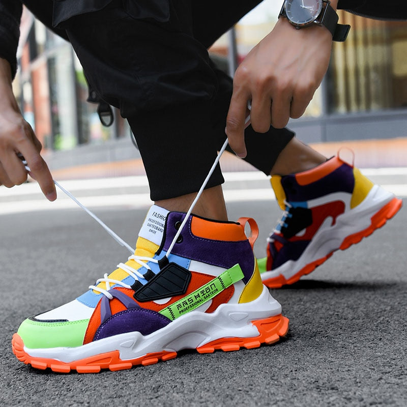 Men Casual High-Top Sneakers